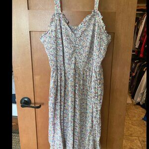 market and spruce dress floral print 1x